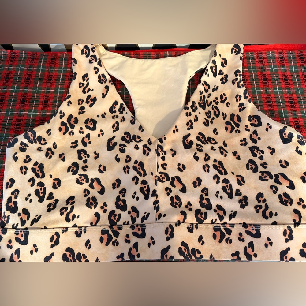 Fabletics Leopard Print Sports Bra 3X